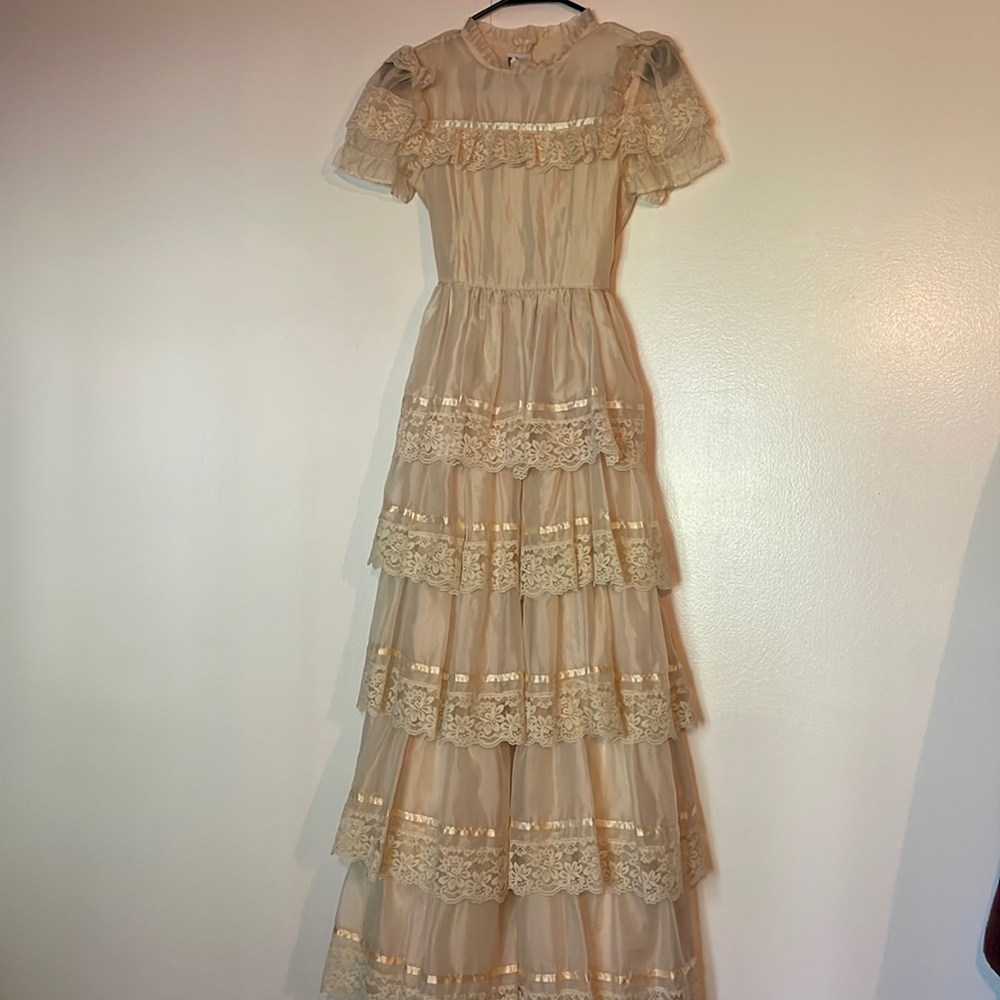 Vintage Martha’s Miniatures Victorian style dress (junior size 12)